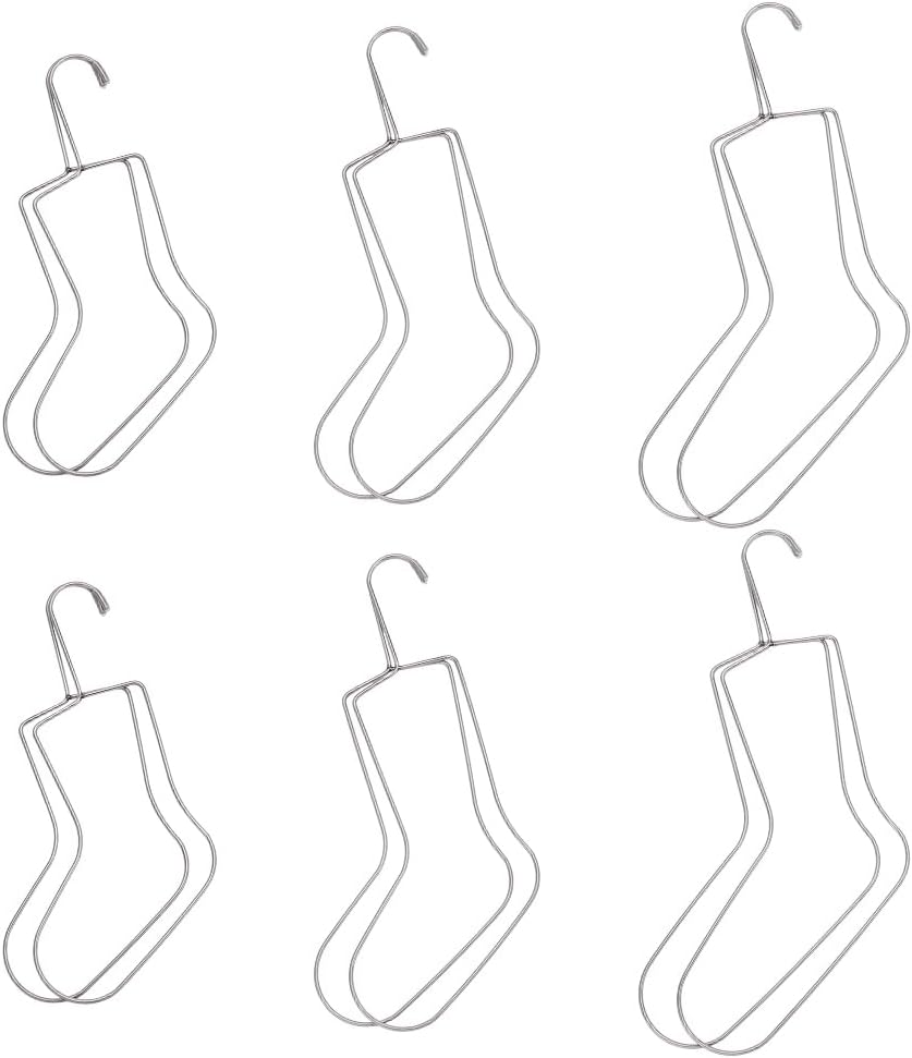 UNICRAFTALE 6 Stück 3 Grössen Sockenblocker Edelstahl Socken Trockenbügel Strick Sockenformer Metall