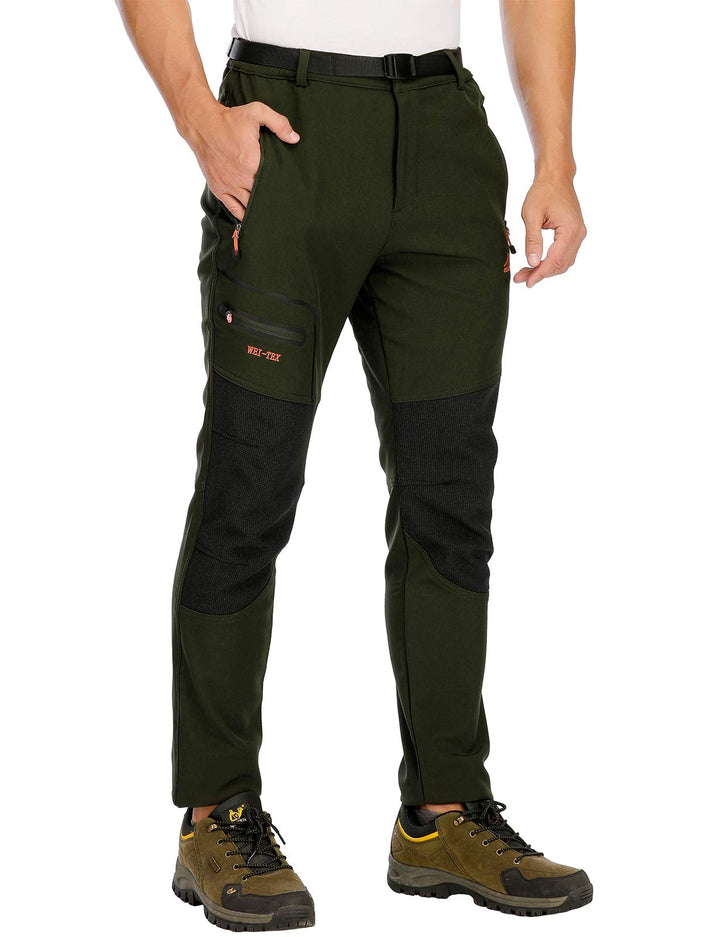 DAFENP Skihose, Wanderhose, Herren, wasserdicht, Arbeitshose, Winter, Berghose, Softshell, warm, gef