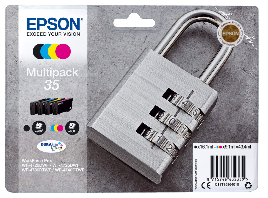 Epson Encre 35 N.C.J.M Multipack Flügel Schwarz L