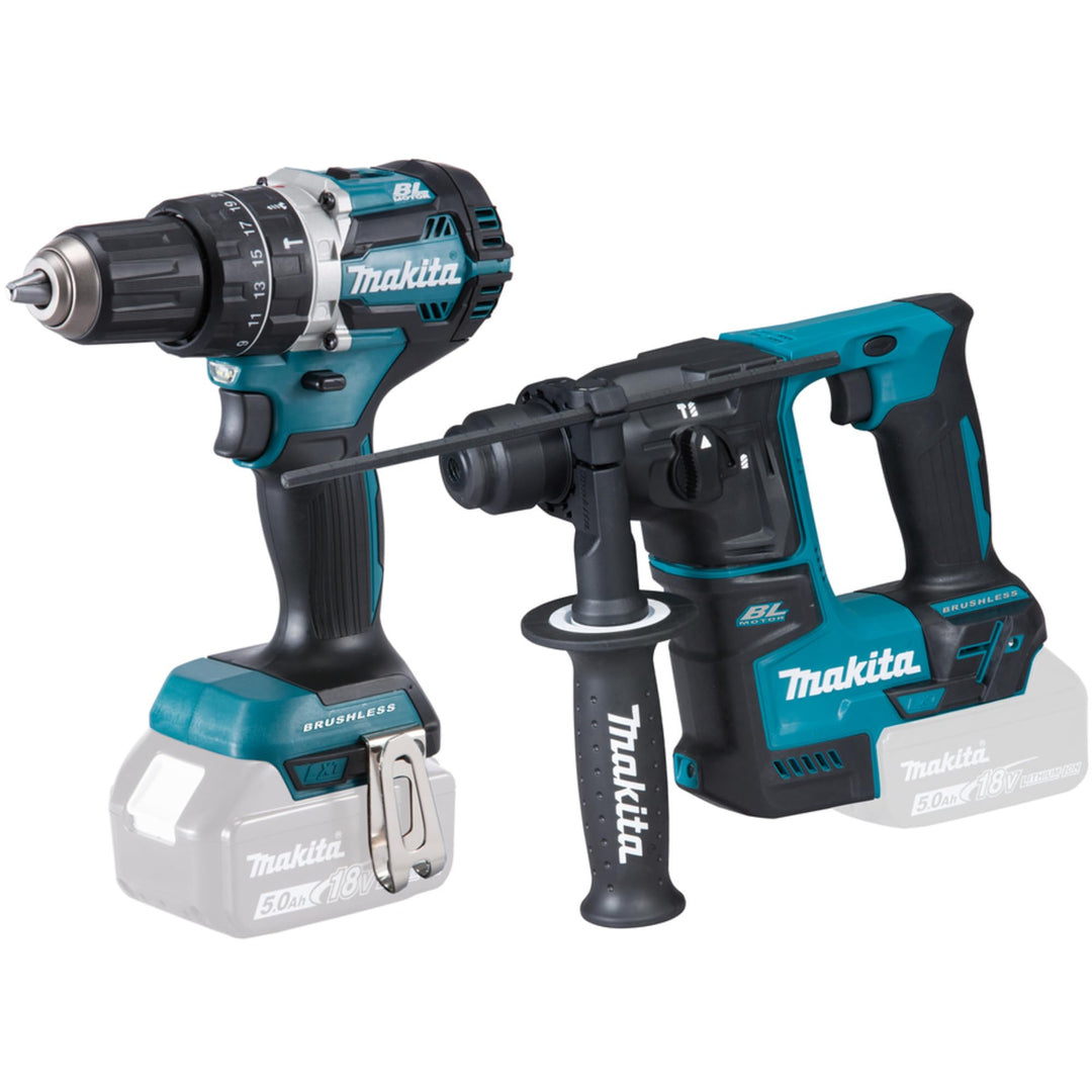Makita DLX2278 Akku-Kombo-Kit 18V (DHR171 + DHP484) / (ohne Akku, ohne Ladegerät)