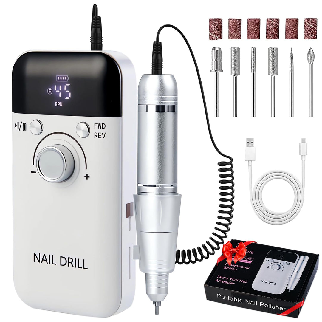 Professioneller Elektrische Nagelfeile Fräser, Elektrische Nagelfräser mit Nagelfeile 45000u/min mit