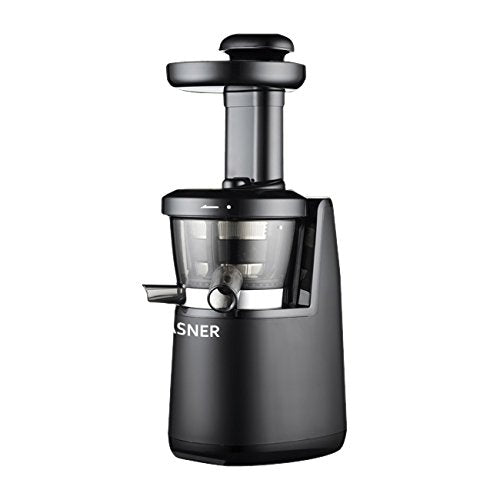 VASNER Entsafter schwarz für Obst und Gemüse Slow Juicer Saftpresse elektrisch für bessere Säfte ink