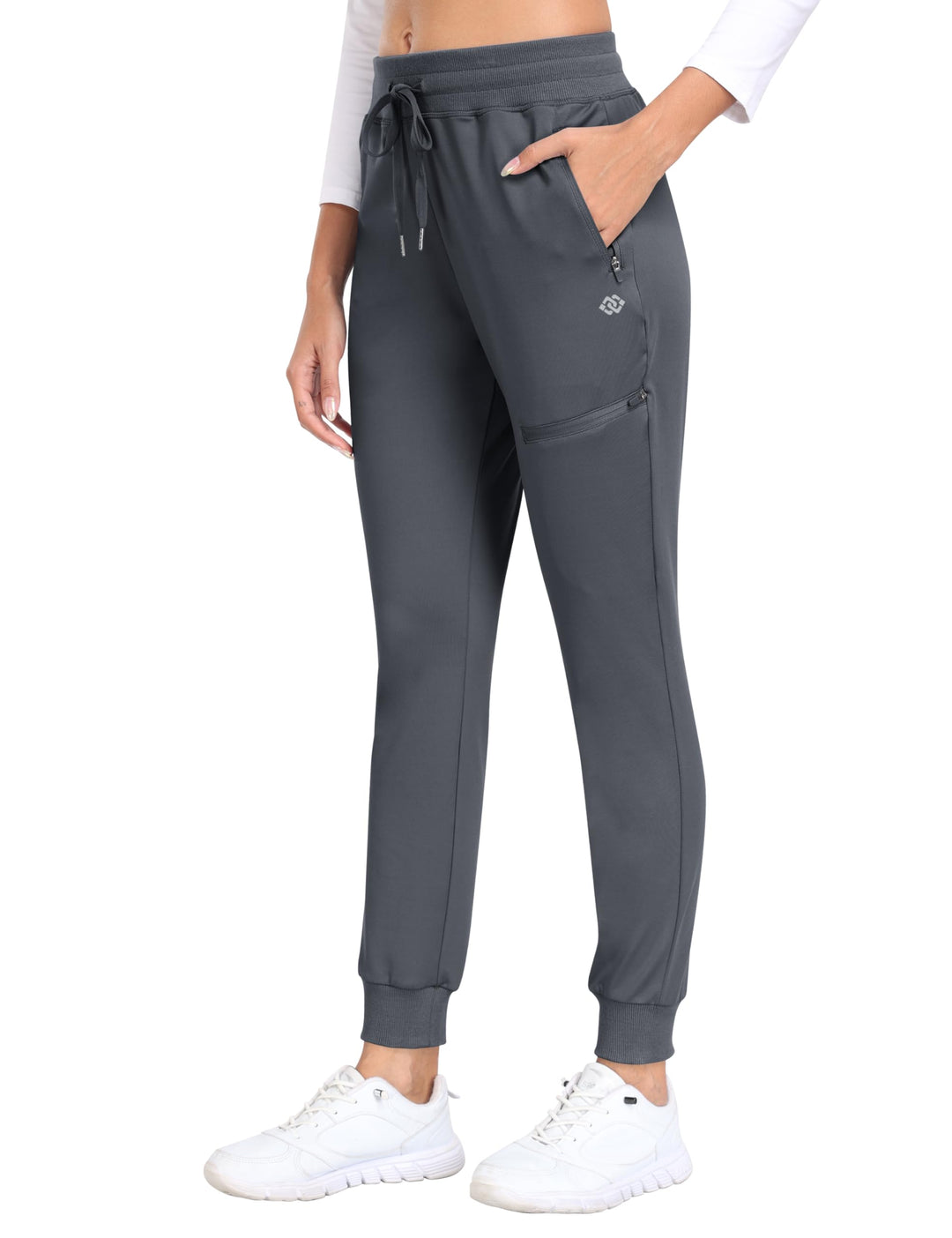 MoFiz Jogginghose Damen Thermohose Mikrofleece Sporthose Atmungsaktiv Waterproof Sweatpants mit Reis