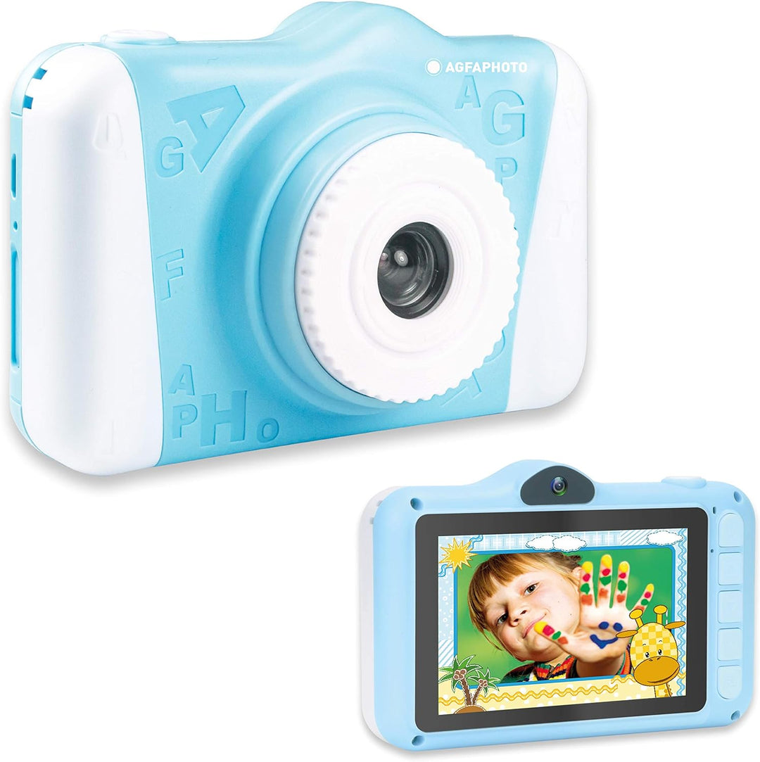 AgfaPhoto Kinderkamera Realikids Cam 2 Digitalkamera für Kinder mit SD-Kartenslot für bis zu 32GB |