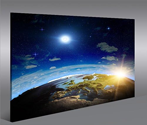 islandburner Bild Bilder auf Leinwand Welt 3D 1p XXL Poster Leinwandbild Wandbild Dekoartikel Wohnzi