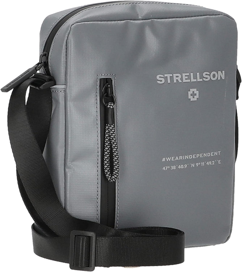 Strellson - stockwell 2.0 marcus Schultertasche für Herren, Umhängetasche für Männer, Grau Farbe:gra