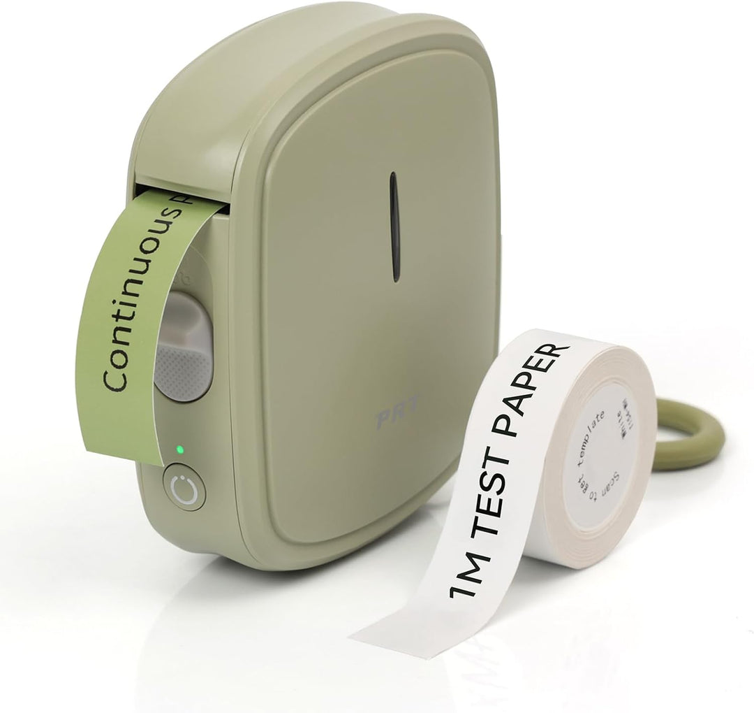 prt Qutie Bluetooth Beschriftungsgerät Selbstklebend, Tragbarer Mini Etikettiergerät, USB Aufladen E