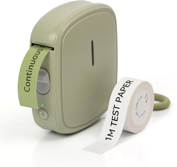 prt Qutie Bluetooth Beschriftungsgerät Selbstklebend, Tragbarer Mini Etikettiergerät, USB Aufladen E