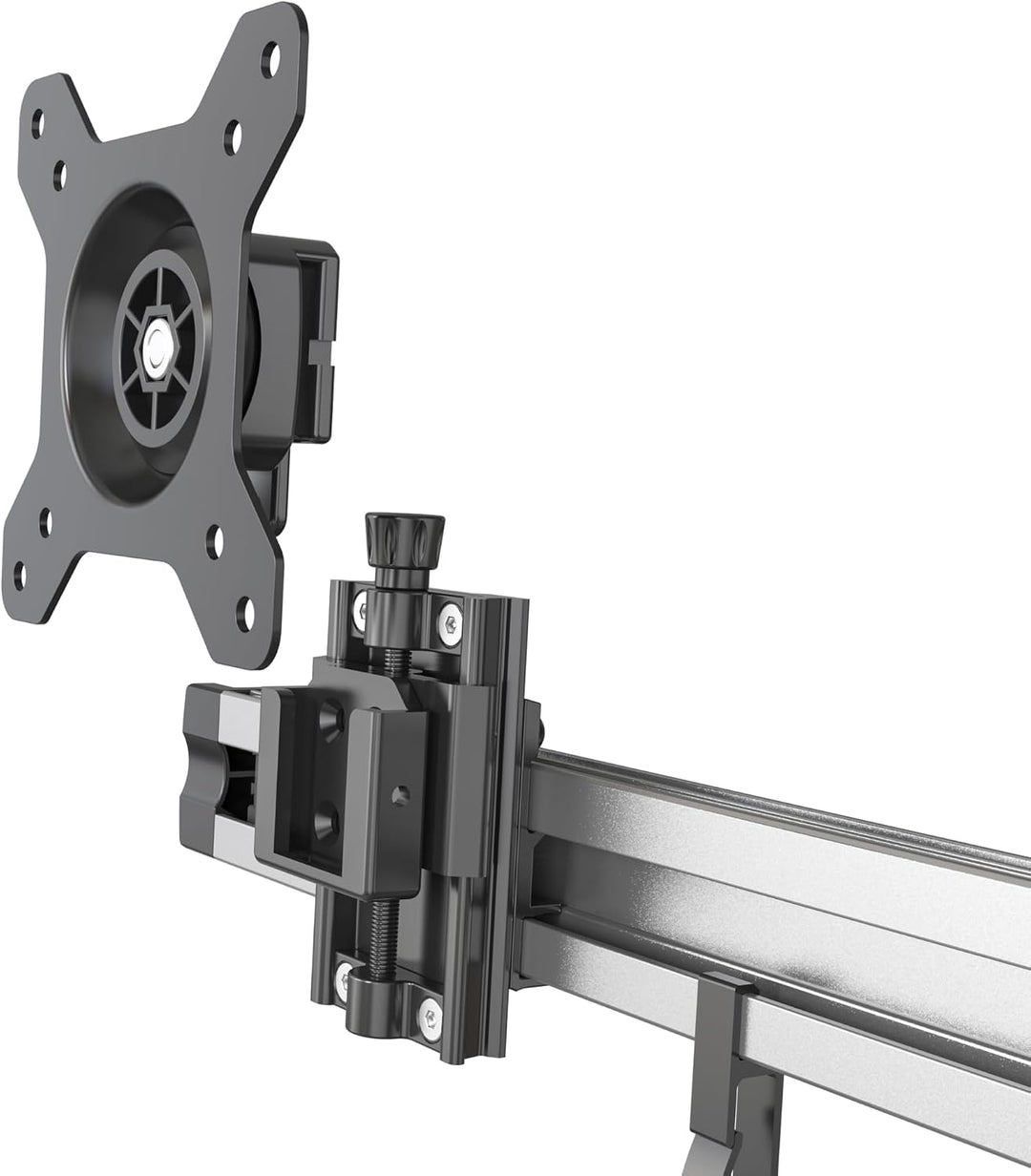 HFTEK 6-Fach Monitorarm - Tischhalterung für 3+3 Bildschirme von 15 – 27 Zoll mit VESA 75/100 (MP260