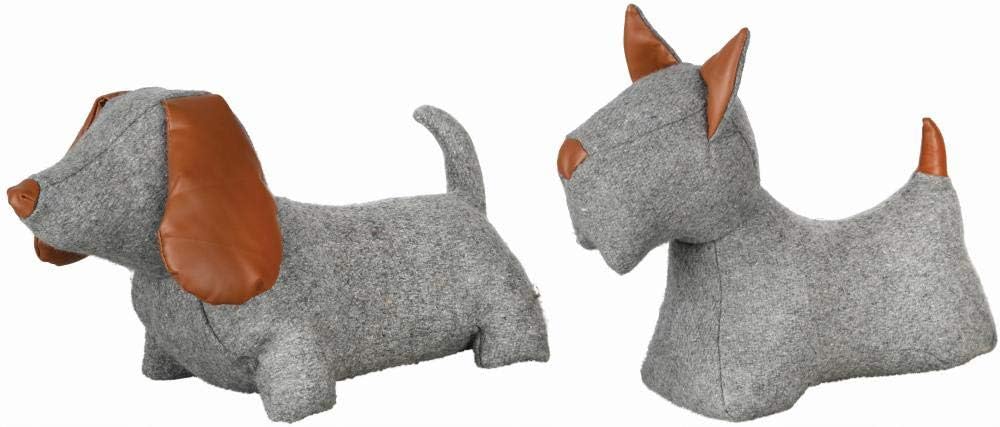 2 Stück Rivanto® Türstopper Hund in sortierter Ausführung, ca. 1,6 kg, 31,4 x 10,8 x 26,9 cm, lustig