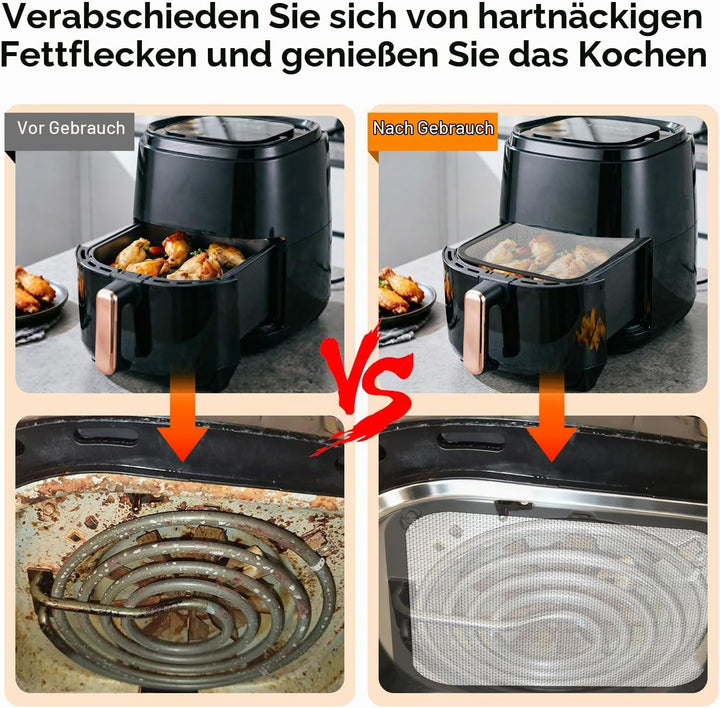 2 Stück Spritzschutz für Co so-ri Turbo Tower 10,8L Passend für Co-so ri Airfryer (5,5 L-6.2L) und f