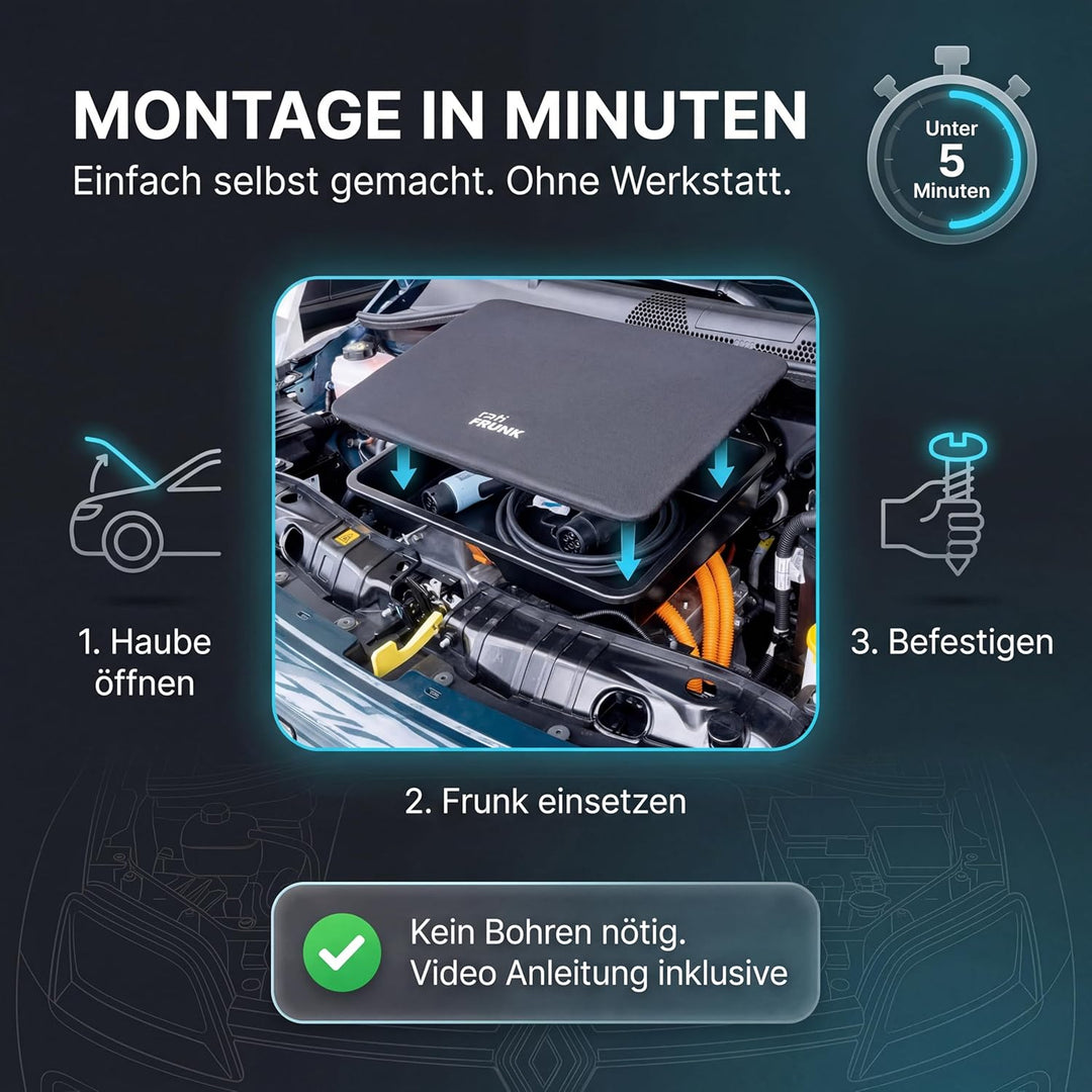 rati Frunk kompatibel für Renault 4 E-Tech 2025- / Renault 5 E-Tech 2024- / Alpine A290 2024- | Erwe