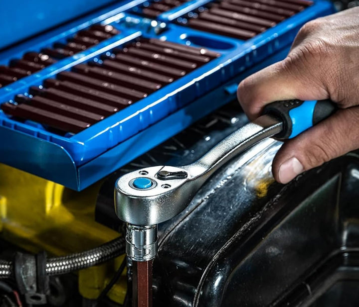 HÖGERT HT1R382 Steckschlüssel-set Mit Ratsche | Steckschlüssel Set | Steckschlüsselsatz |werkzeugsat