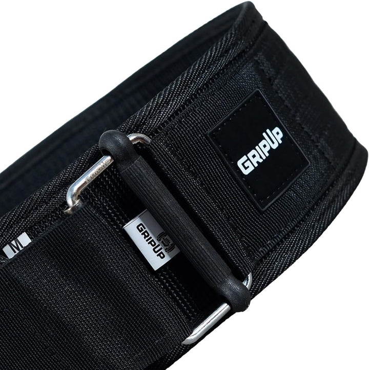 Gewichthebergürtel 4” aus Nylon – Leichter Trainingsgürtel für Krafttraining, Fitness und Gym Workou