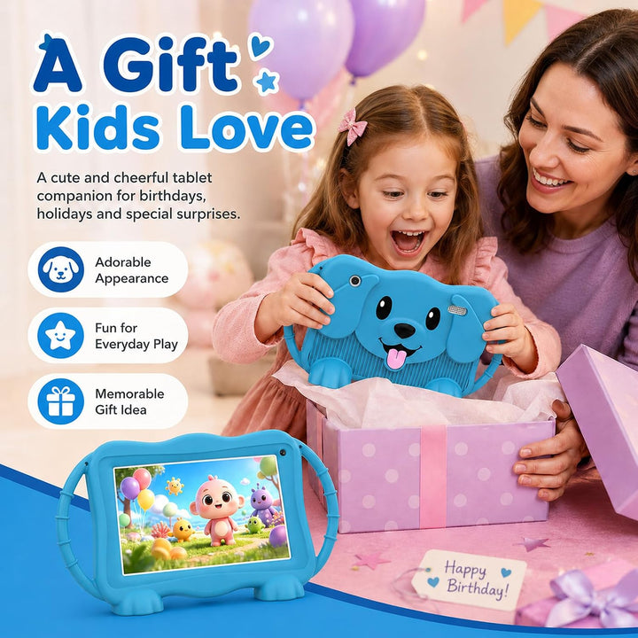 Kinder Tablet 7 Zoll Android Tablet für Kinder 32GB Kids Tablets mit WLAN Schutzhülle Kindersicherun