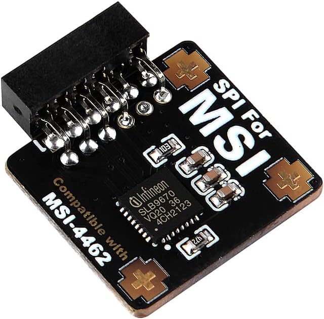 NewHail TPM2.0 Modul TPM SPI 12Pin Modul mit infineon SLB 9670 für MSI Motherboard kompatibel mit TP