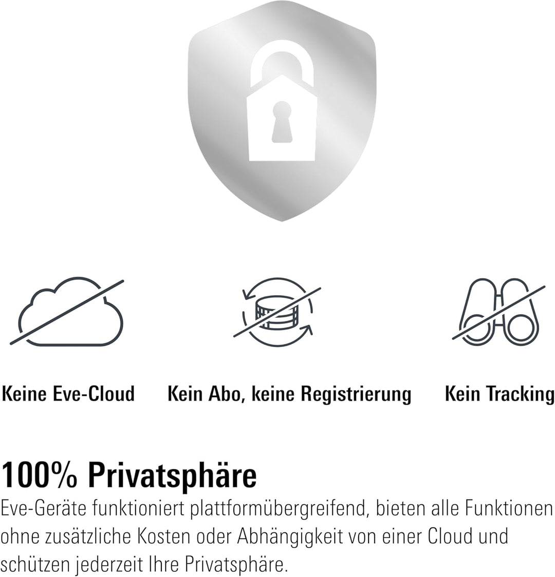 Eve Motion (Matter) 3er Set – Bewegungs- und Lichtsensor, Innen- & Aussenbereich, Aktivierung von Le
