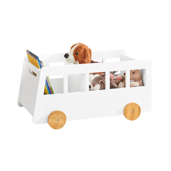 SoBuy KMB41-W Kinderregal Aufbewahrungsregal für Kinder Bücherständer Spielzeugregal Bücherregal Kin