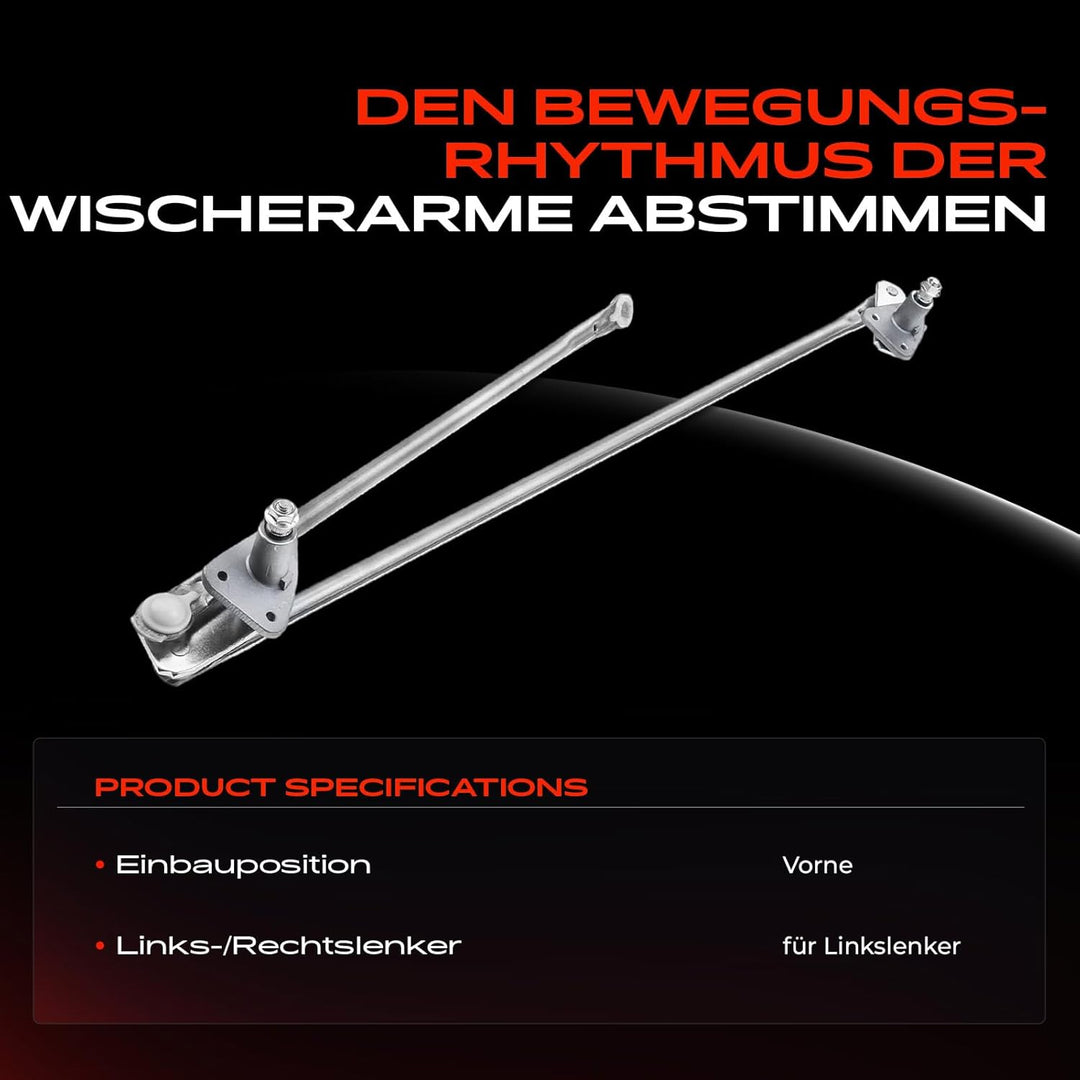 Frankberg 1x Scheibenwischer Wischergestänge Scheibenwischergestänge ohne Motor Vorne Links oder Rec