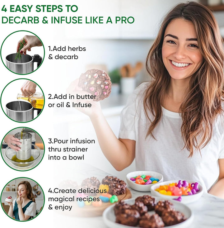 Decarboxylator und Infuser Machine, Magic Herb Butter Machine, Herb Oil Infuser Machine, Butter Chur