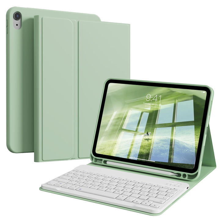 Tastatur Hülle für iPad A16 11. Generation 2025/ iPad 10. Generation 2022 (11/10,9 Zoll) mit Stiftha