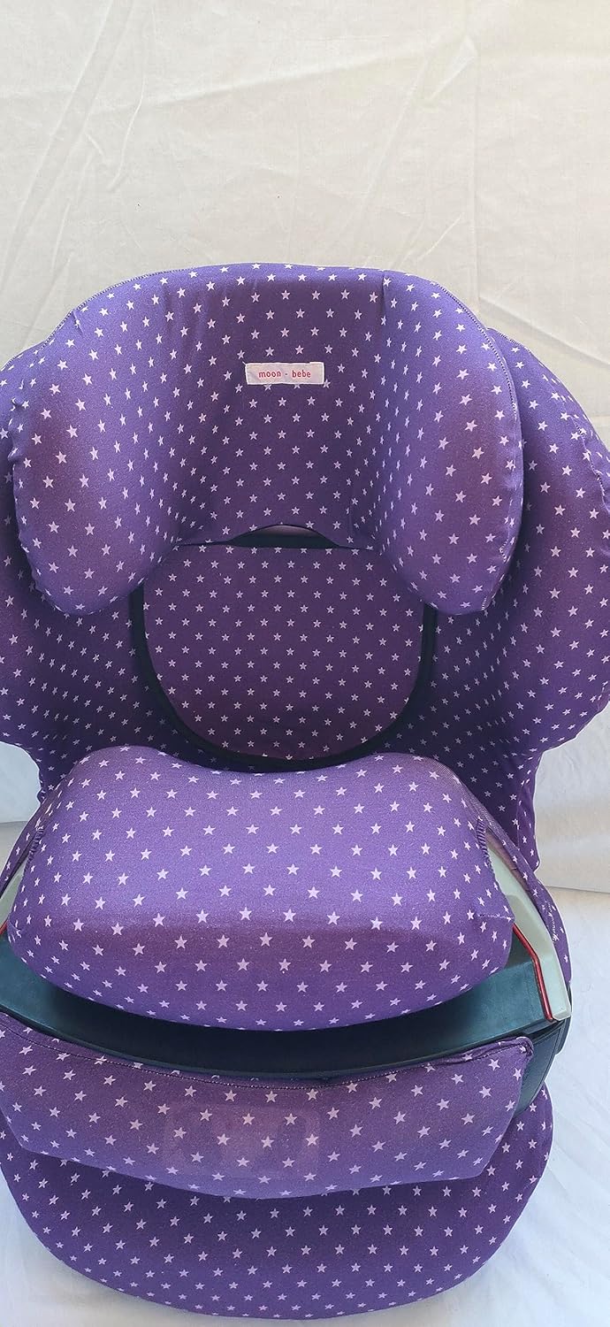 moon-bebe Bezug kompatibel mit Cybex Silver Juno 2-Fix Autositz (Lila), Lila