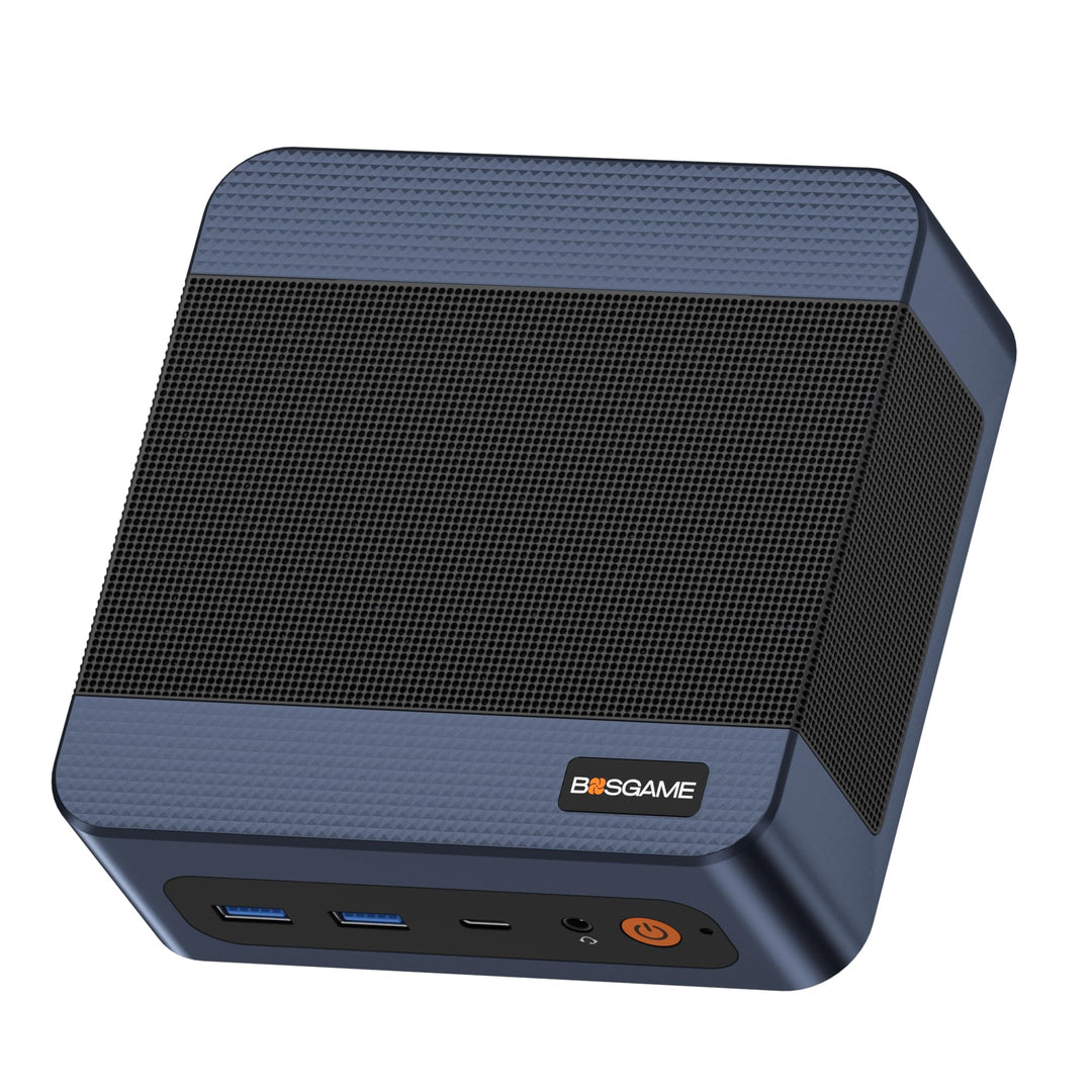 BOSGAME E7 Mini PC für Homeoffice, Core 3 100U (Übertrifft 4300U, bis zu 4,7 GHz), 16 GB DDR4 RAM, 5