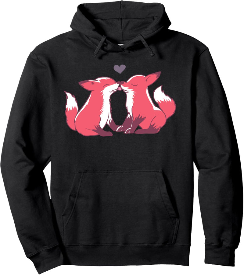 Fox Kisses Pullover Hoodie