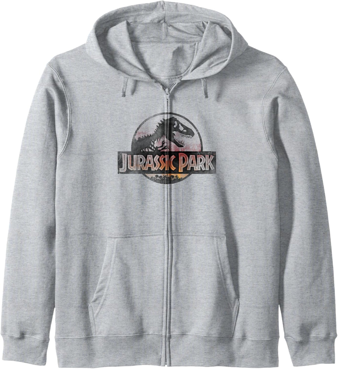 Jurassic Park Orange Gradient Sunset Logo Kapuzenjacke