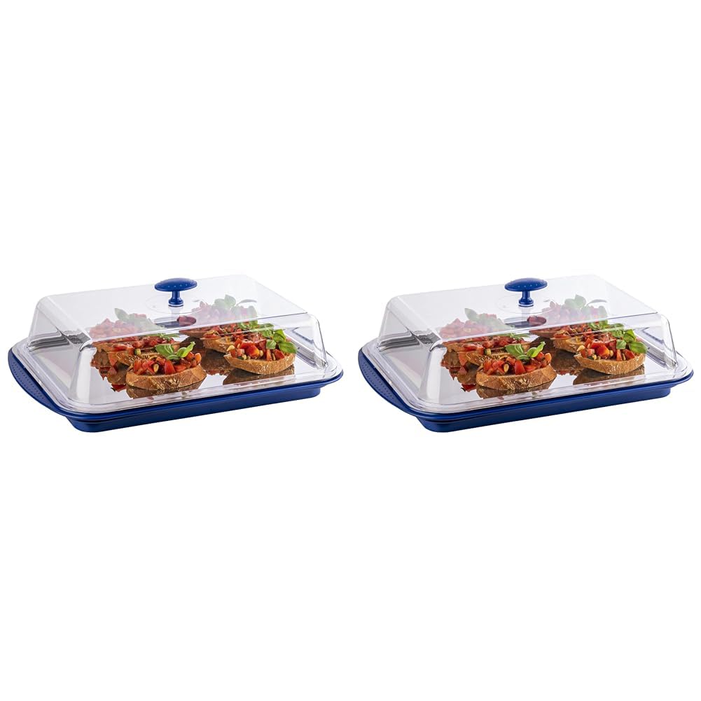 APS Thermo-Set 5-teilig – Hochwertiges Tablett-Set bestehend aus einer stabilen Schale, einem Edelst