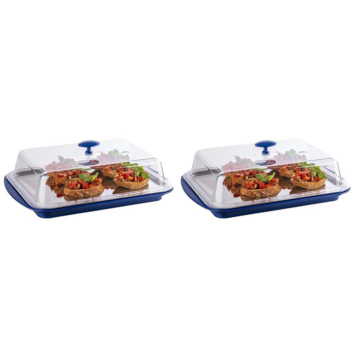 APS Thermo-Set 5-teilig – Hochwertiges Tablett-Set bestehend aus einer stabilen Schale, einem Edelst
