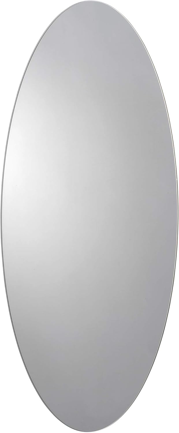 Croydex Belham Badezimmerspiegel, oval Spiegel, Glas, Silber, Einheitsgrösse, Belham