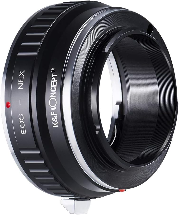 K&F Concept EOS-NEX Adapter Objektivadapter für Canon EOS an Sony Adapter Ring (Keine elektronische