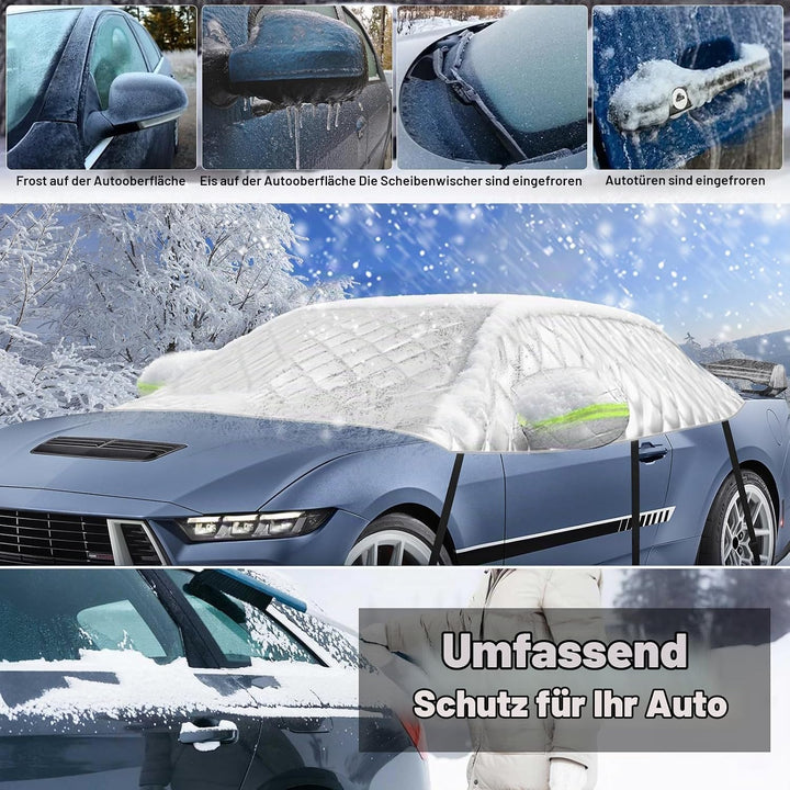 Halbgarage Auto Kompatibel mit 2005-2023 Ford Mustang S-197 S550 S650, 6-Lagige Halbabdeckung mit Ha