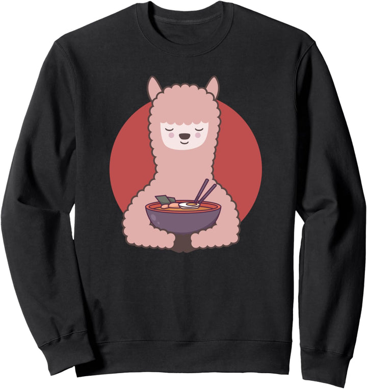 Lama Nudelsuppe Ramen Sweatshirt