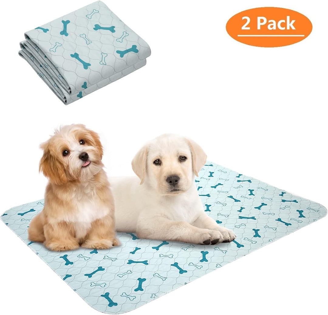 Geyecete Waschbare Welpenunterlagen(2 Stück), Saugfähig Puppy Pads hundeunterlagen, Hygieneunterlage