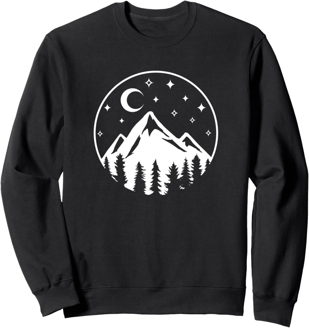 Wildnis Natur Wandern Berge Wanderer Sweatshirt