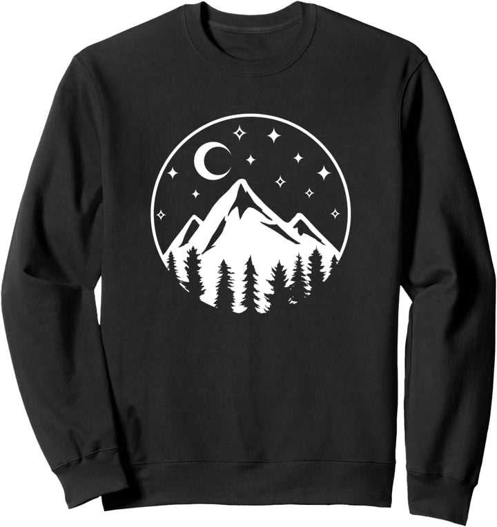 Wildnis Natur Wandern Berge Wanderer Sweatshirt