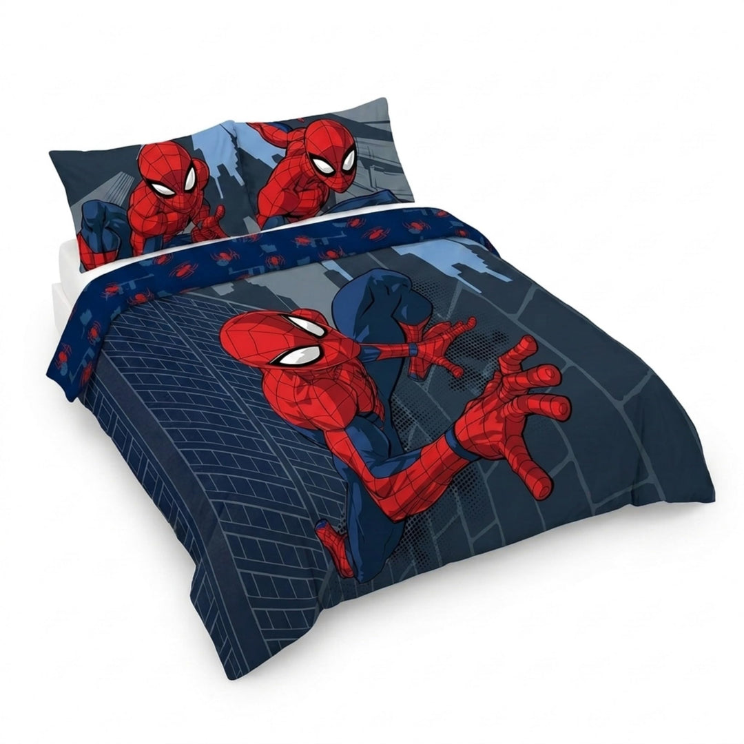 Jay Franco Marvel Spiderman City Streets Doppelbettgrösse mit Bettbezug 200x200cm + 2 Kissenbezügen