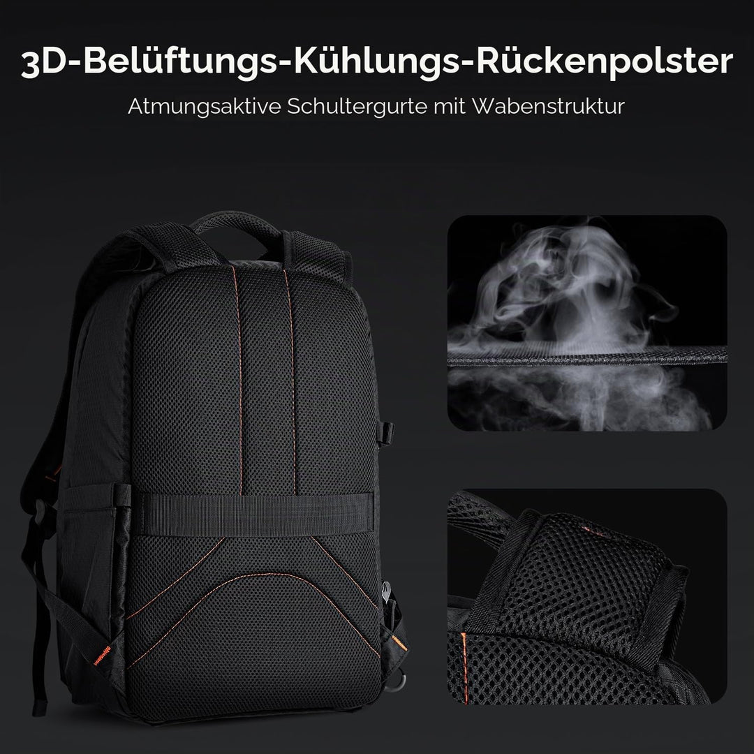K&amp;F Concept Kamerarucksack für Fotografen, Fotorucksack Klein Multifunktionale Camera Backpack Wasse