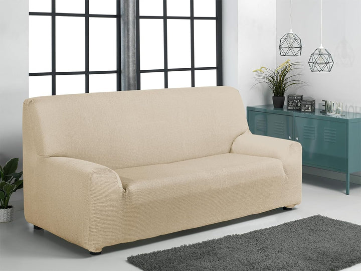 Martina Home Tunez, elastischer Sofabezug für 3-Sitzer-Sofa (170-220 cm), Beige