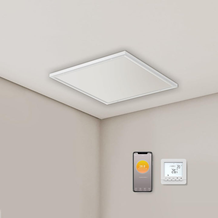 Infrarotheizung Deckenmontage mit Thermostat 400W, APP Fernbedienung Steuerung, Infrarot Deckenheizu