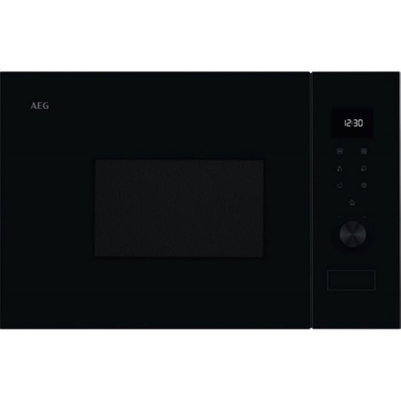 AEG OS5MG20EB Einbau-Mikrowelle, 20 l, 800 W, Grillfunktion, LED-Display, elektronische Öffnung, Sch