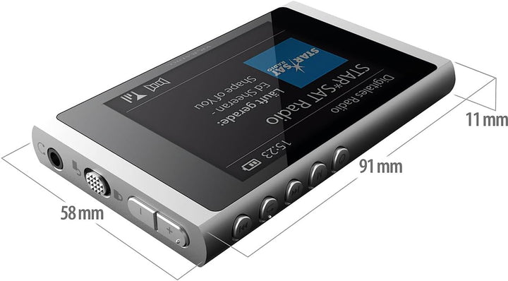 VR-Radio DAB Radio: Digitales Slim-Taschenradio DAB+/FM, Akku, Ohrhörer, Alu-Gehäuse (DAB Mini Radio