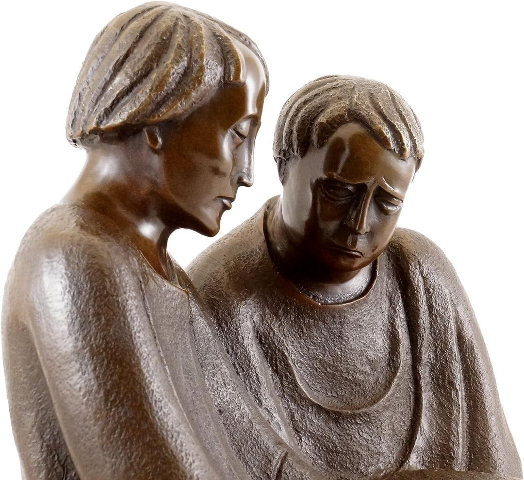 Die Lesende Mönche (1932) - signiert - Ernst Barlach Skulptur - Bronzefigur - Güstrow - Kunst Figur
