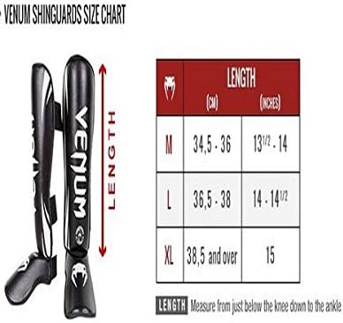 Venum Erwachsene Schienbeinshoner Challenger 2.0 M Schwarz/Schwarz, M Schwarz/Schwarz