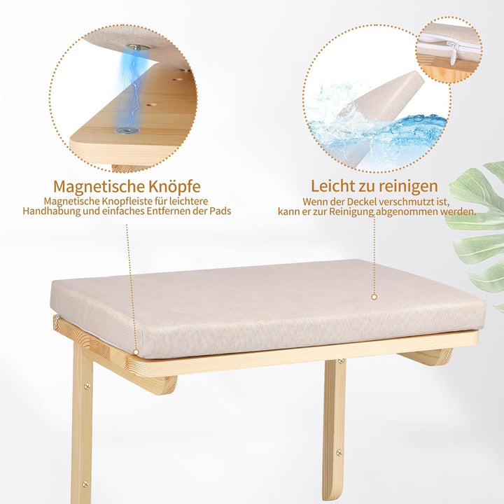 Kletterwand Katzen,Premium Kletterwand Katzen Set mit Katzenbrettern für die Wand,Premium Wandpark z