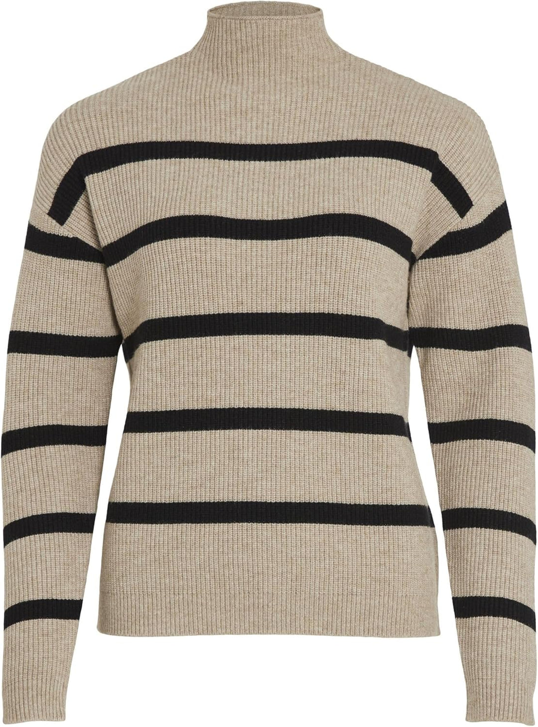 Vila Female Strickpullover VIRIL Gestreifter, XS Natural Melange