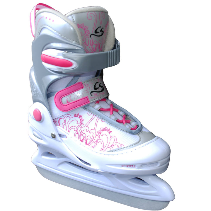 Cox Swain grössenverstellbare Kinder Schlittschuhe Laura Gr. XS bis L Light Pink S (33-36), Light Pi