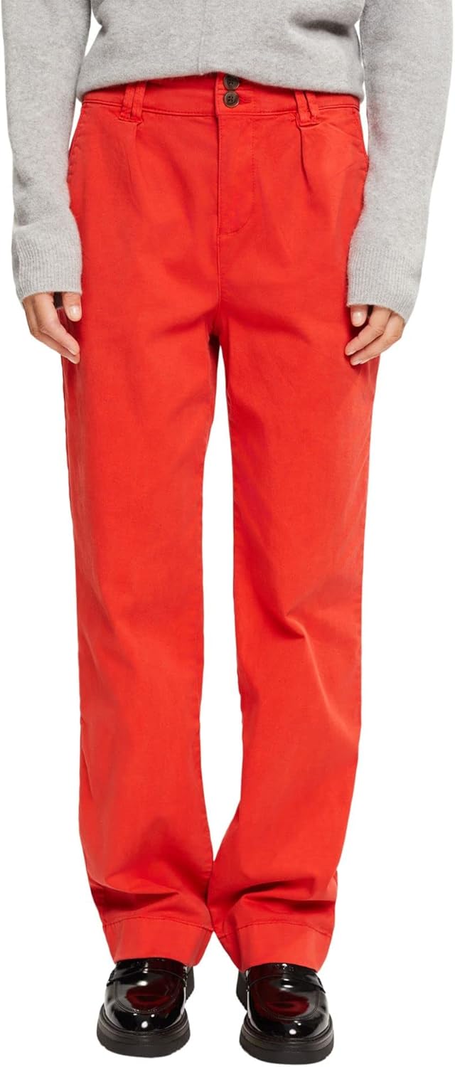 ESPRIT Damen Hose, 635/Orange Red